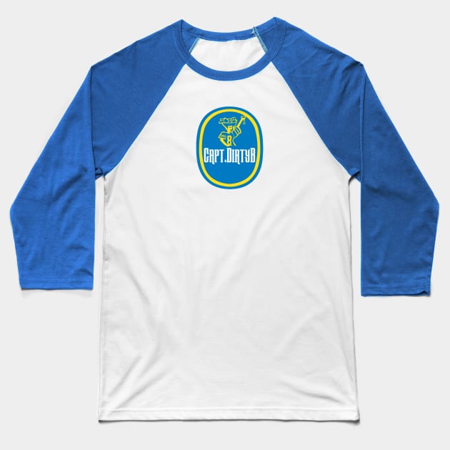 Captin's Sticker Tee Baseball T-Shirt by wickeddecent